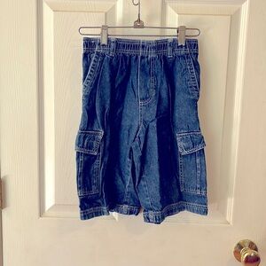 Boys cargo jean shorts